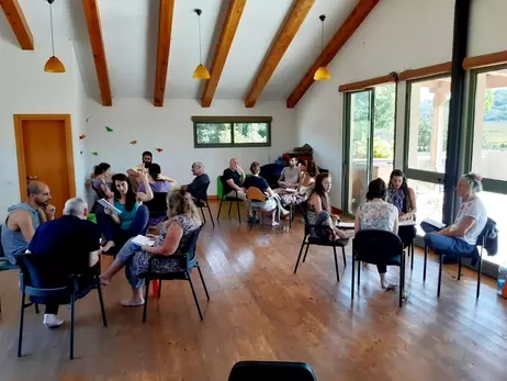 illustration af samtale